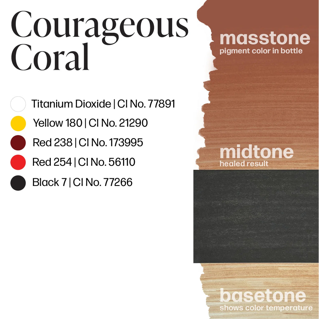 Areola Pigment – Perma Blend LUXE Courageous Coral 15ml | Areola Color Pigment, SPMU Areola Tattoo Ink, Medical Tattooing Pigment, Nipple Areola Restoration Ink