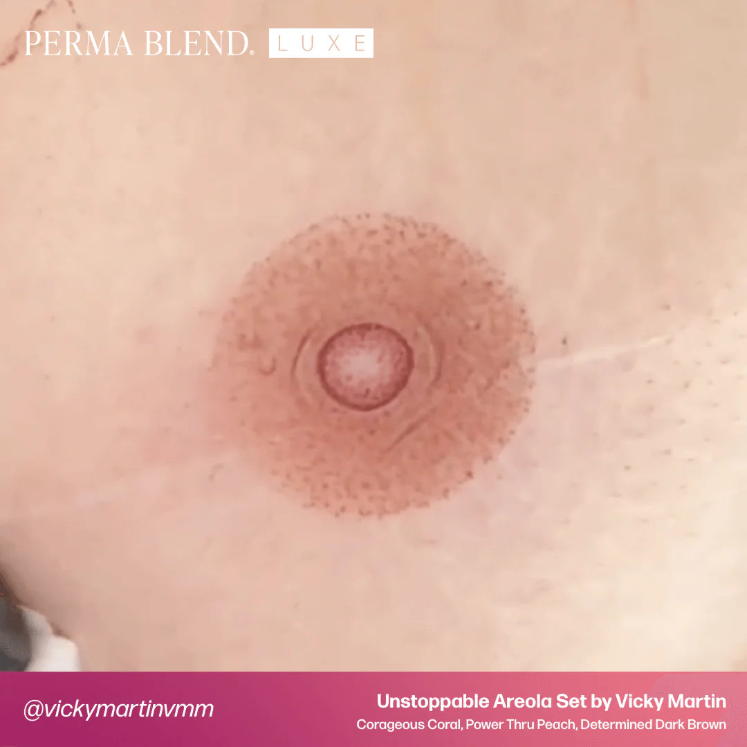 Areola Pigment – Perma Blend LUXE Power Through Peach 15ml | Areola Color Pigment, SPMU Areola Tattoo Ink, Medical Tattooing Pigment, Nipple Areola Restoration Ink