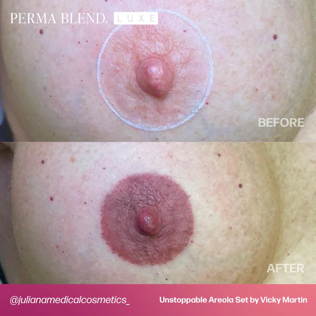 Areola Pigment – Perma Blend LUXE Power Through Peach 15ml | Areola Color Pigment, SPMU Areola Tattoo Ink, Medical Tattooing Pigment, Nipple Areola Restoration Ink