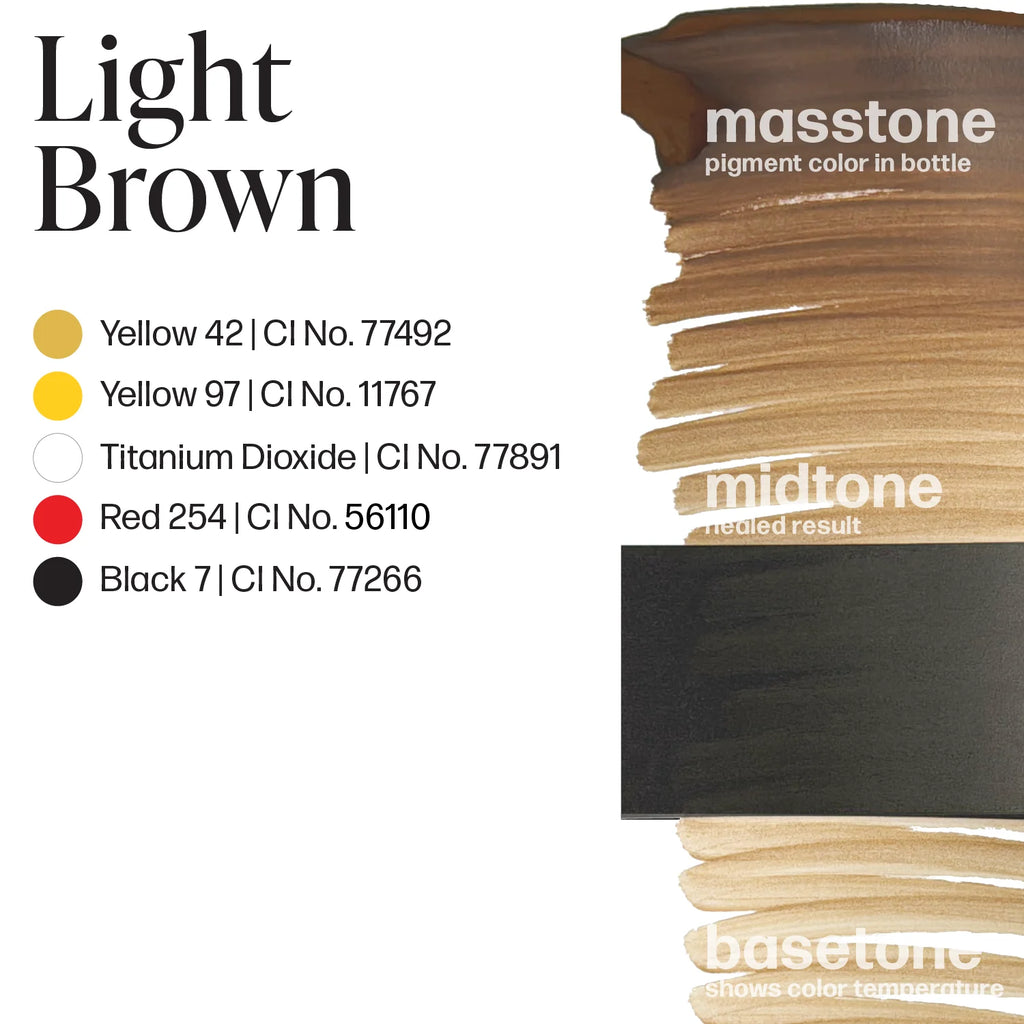 Eyebrow Pigment – Perma Blend Light Brown 15ml | Long-Lasting PMU Brow Ink for Natural Brows, Microblading, Nano Brows, SPMU & Permanent Makeup Artists