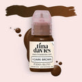Eyebrow Pigment – Perma Blend Dark Brown (Tina Davies I Love Ink) 15ml | Permanent Makeup SPMU Eyebrow Ink for Microblading, Ombré Brows & Powder Brows | Cool Brown Professional Pigment