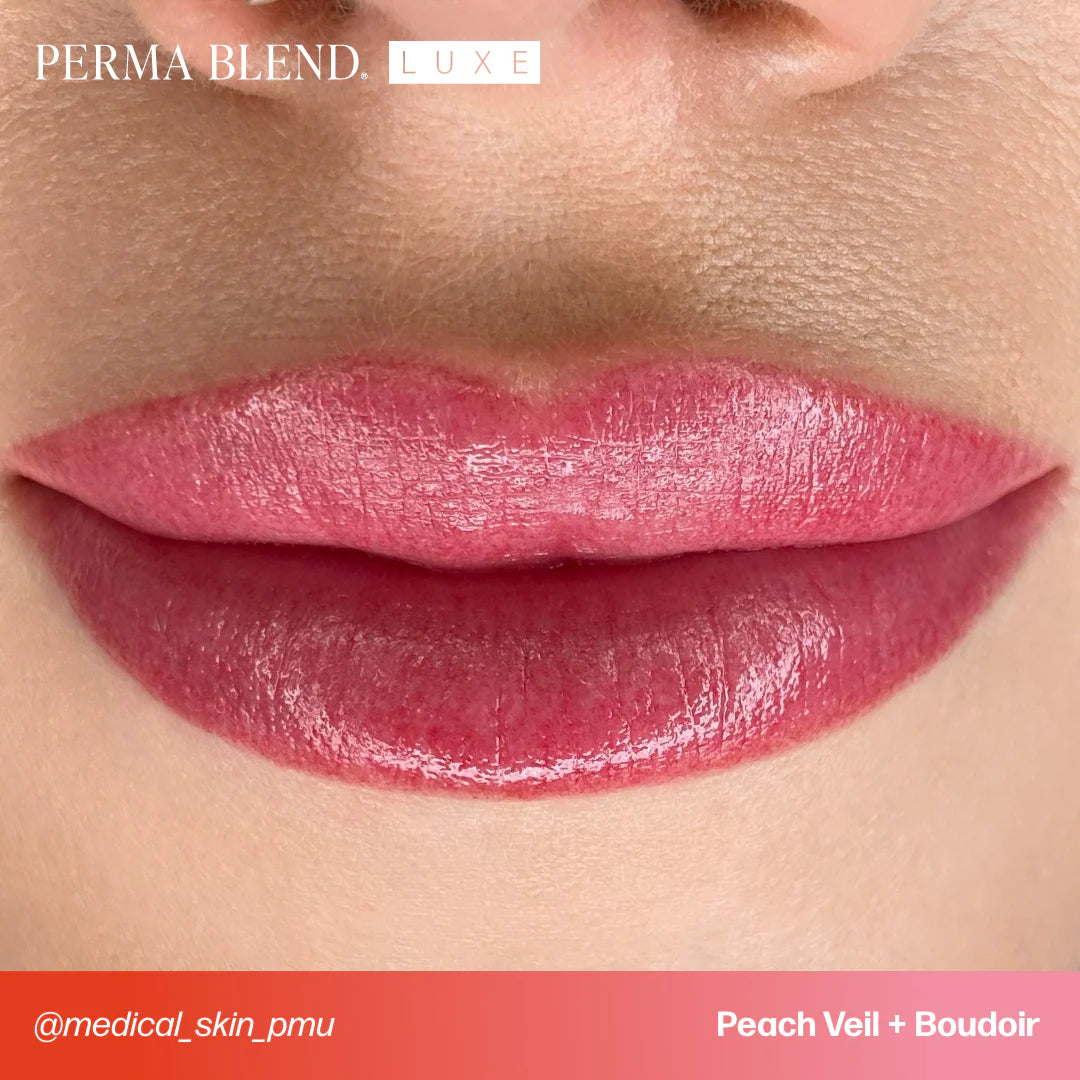 Lip Pigment – Perma Blend LUXE Lip Pigment Peach Veil 15ml | Lip Blush Pigment, Lip Tattoo Ink, SPMU Lip Color, Semi Permanent Makeup Lip Shade