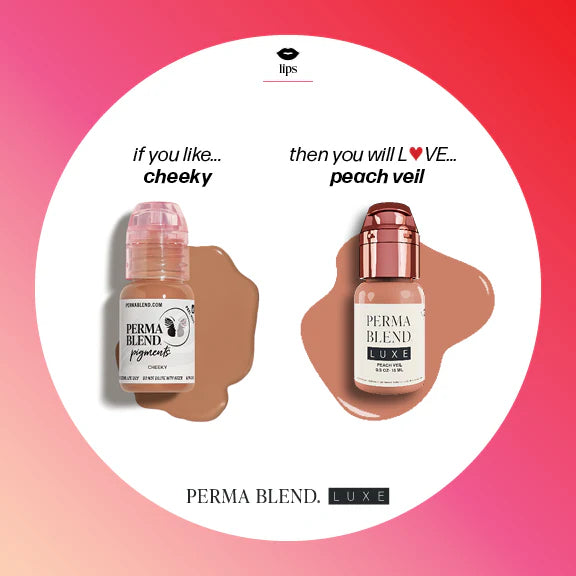 Lip Pigment – Perma Blend LUXE Lip Pigment Peach Veil 15ml | Lip Blush Pigment, Lip Tattoo Ink, SPMU Lip Color, Semi Permanent Makeup Lip Shade
