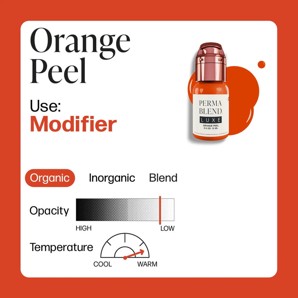 Lip Pigment – Perma Blend LUXE Lip Pigment Orange Peel 15ml | Lip Blush Pigment, Lip Tattoo Ink, SPMU Lip Color, Semi Permanent Makeup Lip Shade