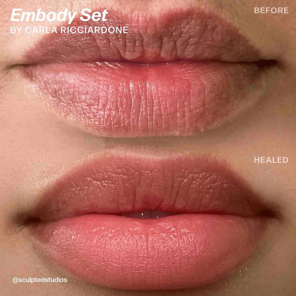 Lip Pigment Set – Perma Blend LUXE Embody Set 8x15ml by Sculpted (Carla Ricciardone) | Lip Blush Pigment Set, Lip Tattoo Ink, SPMU Lip Color, Semi Permanent Makeup Lip Shades