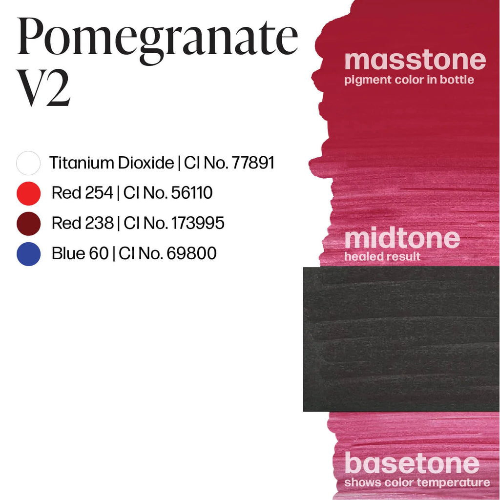 Lip Pigment - Perma Blend LUXE Lip Pigment Pomegranate 15ml | Lip Blush Pigment, Lip Tattoo Ink, SPMU Lip Color, Semi Permanent Makeup Lip Shade