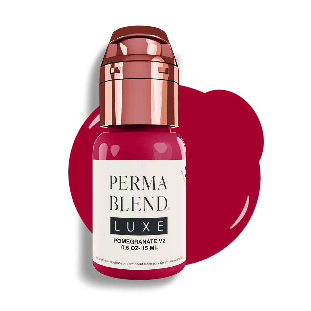 Lip Pigment - Perma Blend LUXE Lip Pigment Pomegranate 15ml | Lip Blush Pigment, Lip Tattoo Ink, SPMU Lip Color, Semi Permanent Makeup Lip Shade