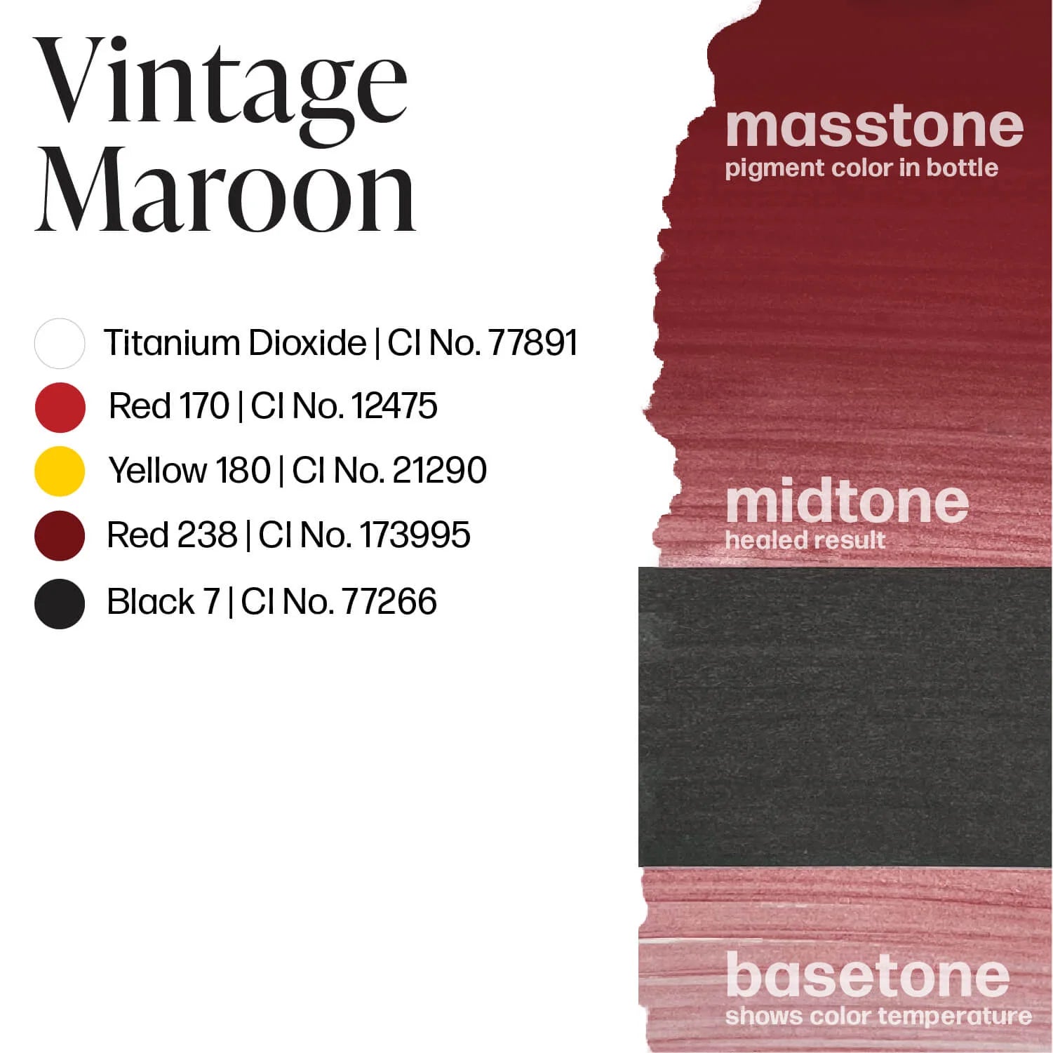 Lip Pigment – Perma Blend LUXE Lip Shades Vintage Maroon 15ml | PMU Lip Blush Pigment for Bold Maroon Lip Color | Permanent Makeup Ink