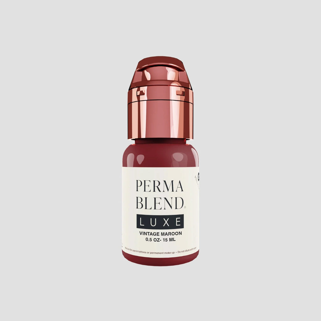 Lip Pigment – Perma Blend LUXE Lip Shades Vintage Maroon 15ml | PMU Lip Blush Pigment for Bold Maroon Lip Color | Permanent Makeup Ink