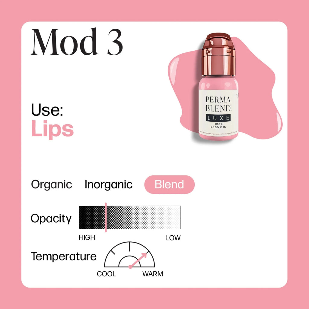 Lip Pigment – Perma Blend LUXE Lip Shades | Lip Color Embody MOD 3 15ml by Carla Ricciardone | Lip Shades Collection | PMU Lip Blush & Modern Neutral Lip Color