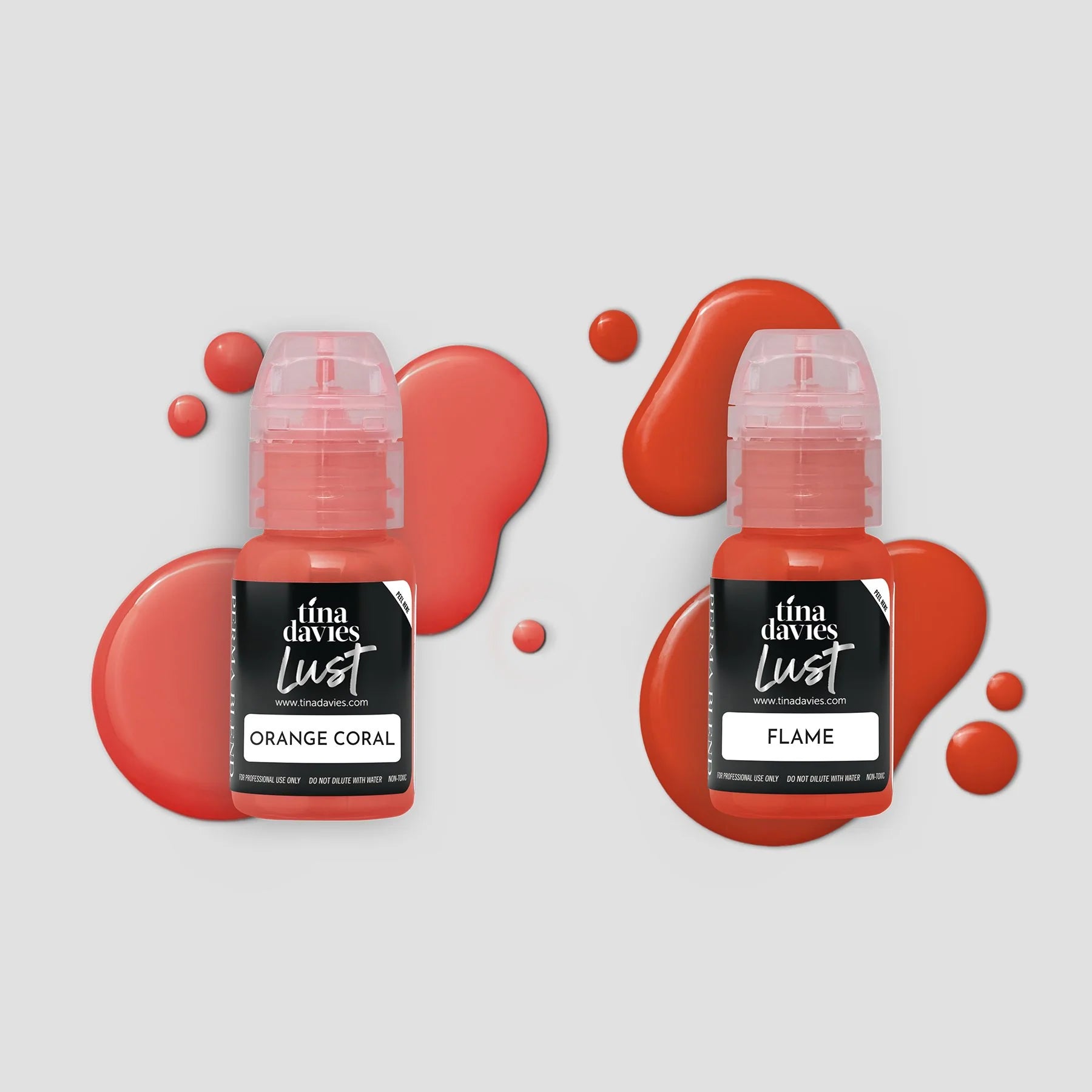 Tina Davies x Perma Blend Lust Lip Pigment Collection 6x15ml – Professional PMU Lip Blush Pigment Set
