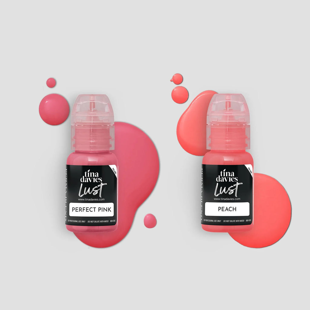 Tina Davies x Perma Blend Lust Lip Pigment Collection 6x15ml – Professional PMU Lip Blush Pigment Set