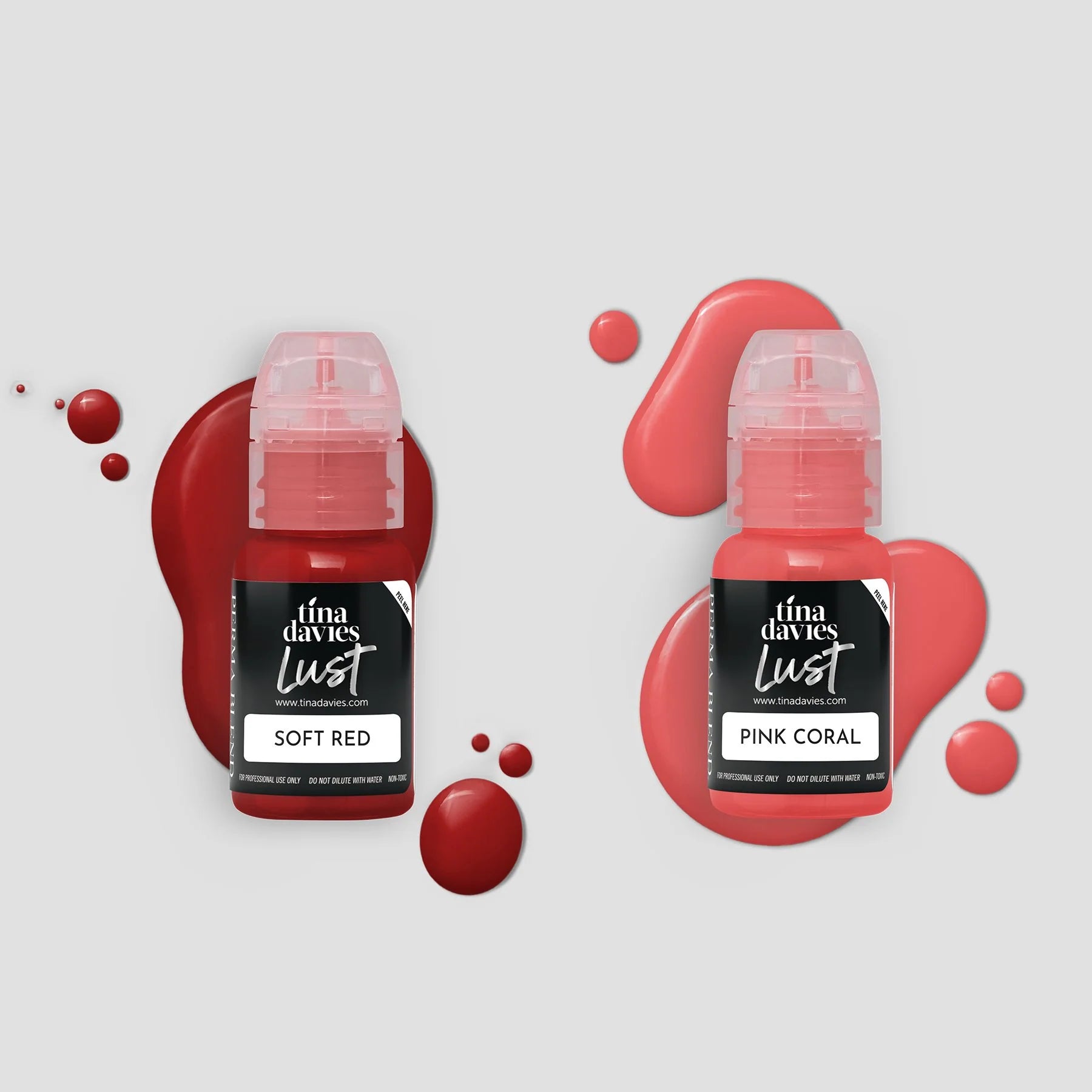 Tina Davies x Perma Blend Lust Lip Pigment Collection 6x15ml – Professional PMU Lip Blush Pigment Set