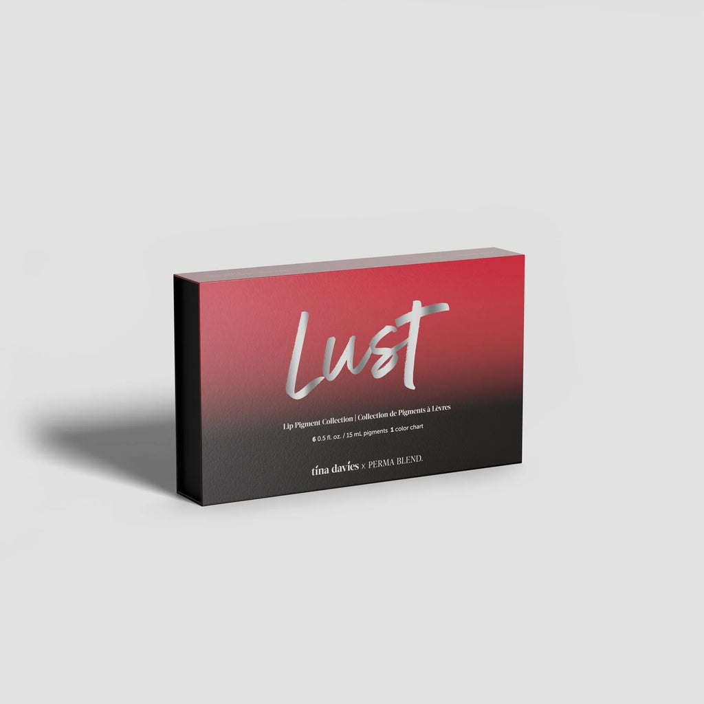 Tina Davies x Perma Blend Lust Lip Pigment Collection 6x15ml – Professional PMU Lip Blush Pigment Set