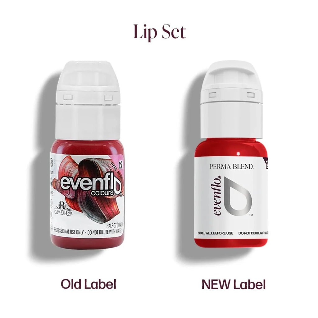 Lip Pigments Set – Evenflo Colours Lip Set | Professional PMU Lip Pigment Shades 5×15ml | Lip Blush Pigments, Lip Neutralization & Colour Correction Pigment Kit | Permanent Makeup Lip Pigment Collection