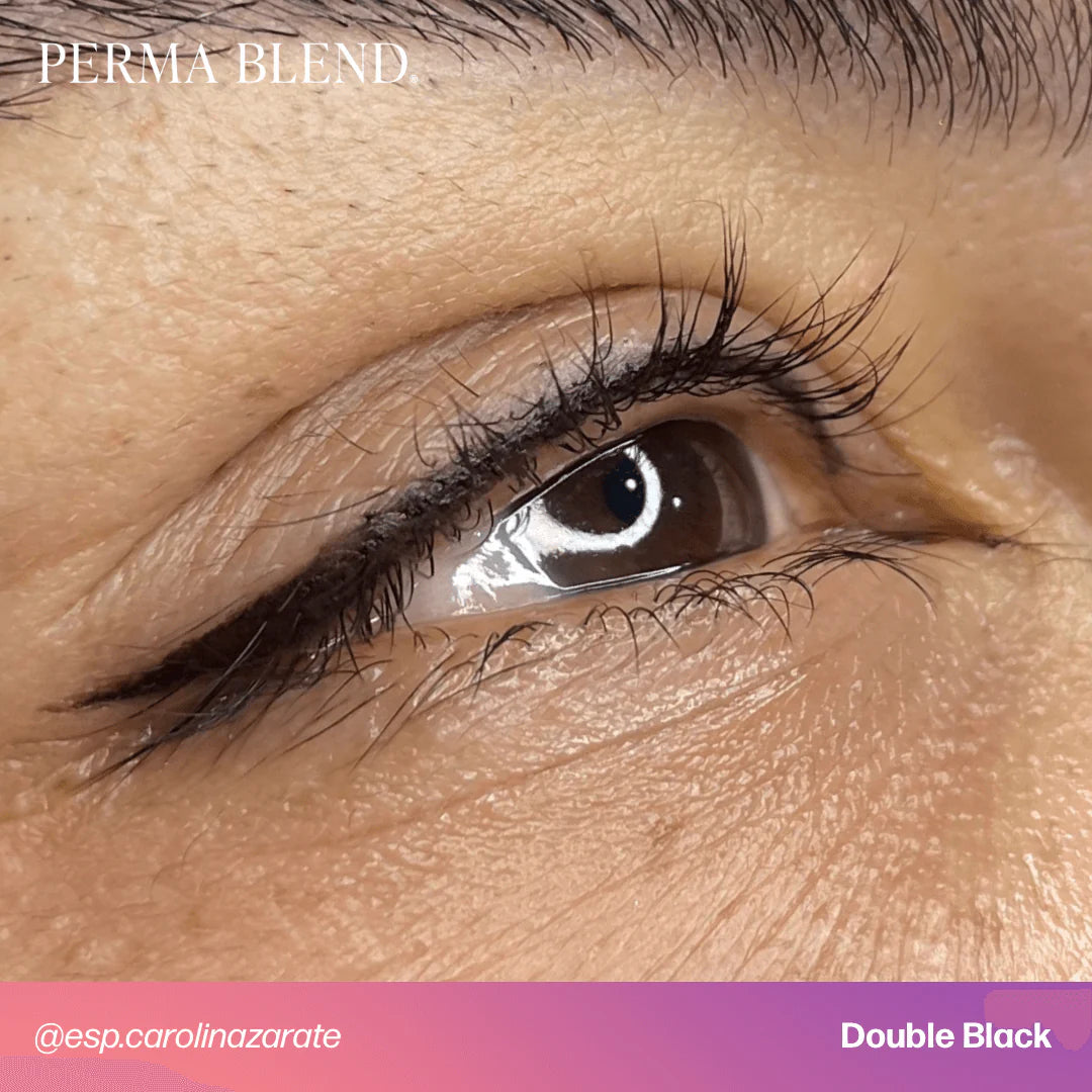 Eyeliner Pigment – Perma Blend Double Black 15ml | Permanent Makeup SPMU Eyebrow Ink for Microblading, Ombré Brows & Powder Brows | Professional Brow Pigment