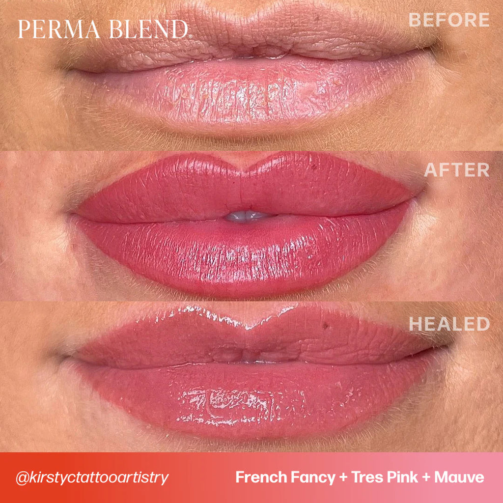 Lip Pigment – Perma Blend Tres Pink 15ml | Professional PMU Lip Blush Tattoo Ink, SPMU Cosmetic Tattoo Pigment with High Pigmentation, Smooth Application, Long-Lasting Color Retention, Aquarelle Lips & Permanent Makeup Enhancement