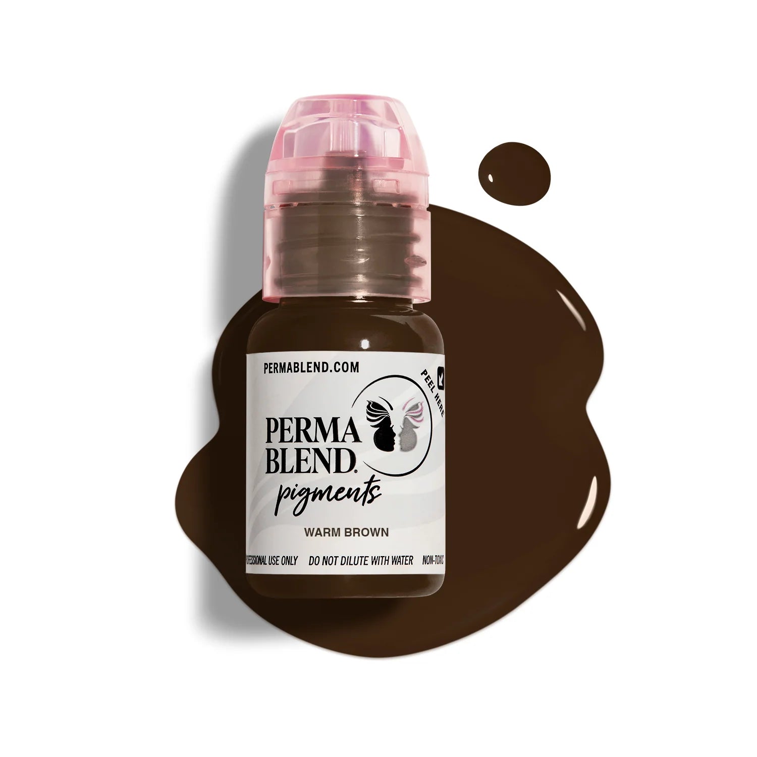 Eyebrow Pigment – Perma Blend Warm Brown 15ml | Permanent Makeup SPMU Eyebrow Ink for Microblading, Ombré Brows & Powder Brows | Professional Brow Pigment