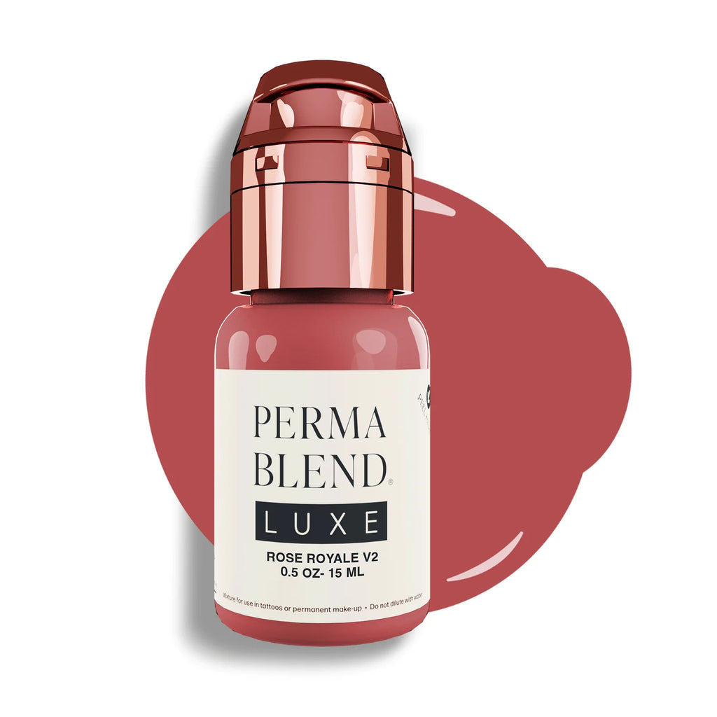 Lip Pigment – Perma Blend LUXE Lip Pigment Rose Royale 15ml | Lip Blush Pigment, Lip Tattoo Ink, SPMU Lip Color, Semi Permanent Makeup Lip Shade