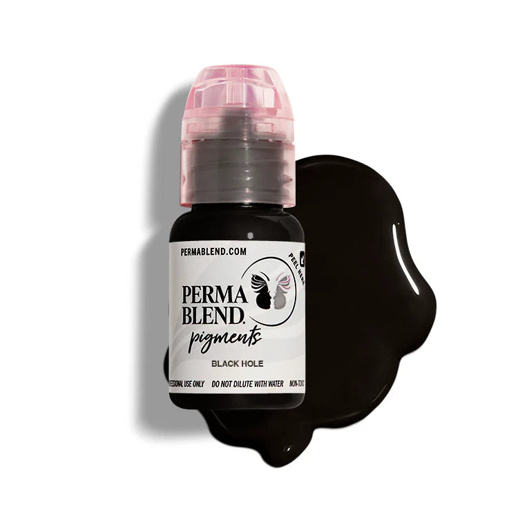 Eyebrow Pigment – Perma Blend Black Hole 15ml | Permanent Makeup SPMU Eyebrow Ink for Microblading, Ombré Brows & Powder Brows | Professional Brow Pigment