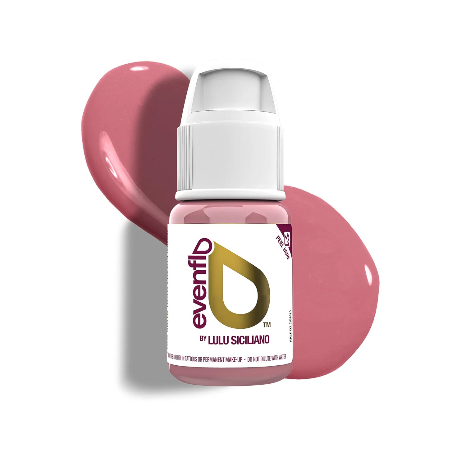 Lip Pigment - LUXE Evenflo Rock Rose 15ml | PMU Lip Blush & Permanent Lip Color for Soft Natural Rose Tone | True Lips Collection