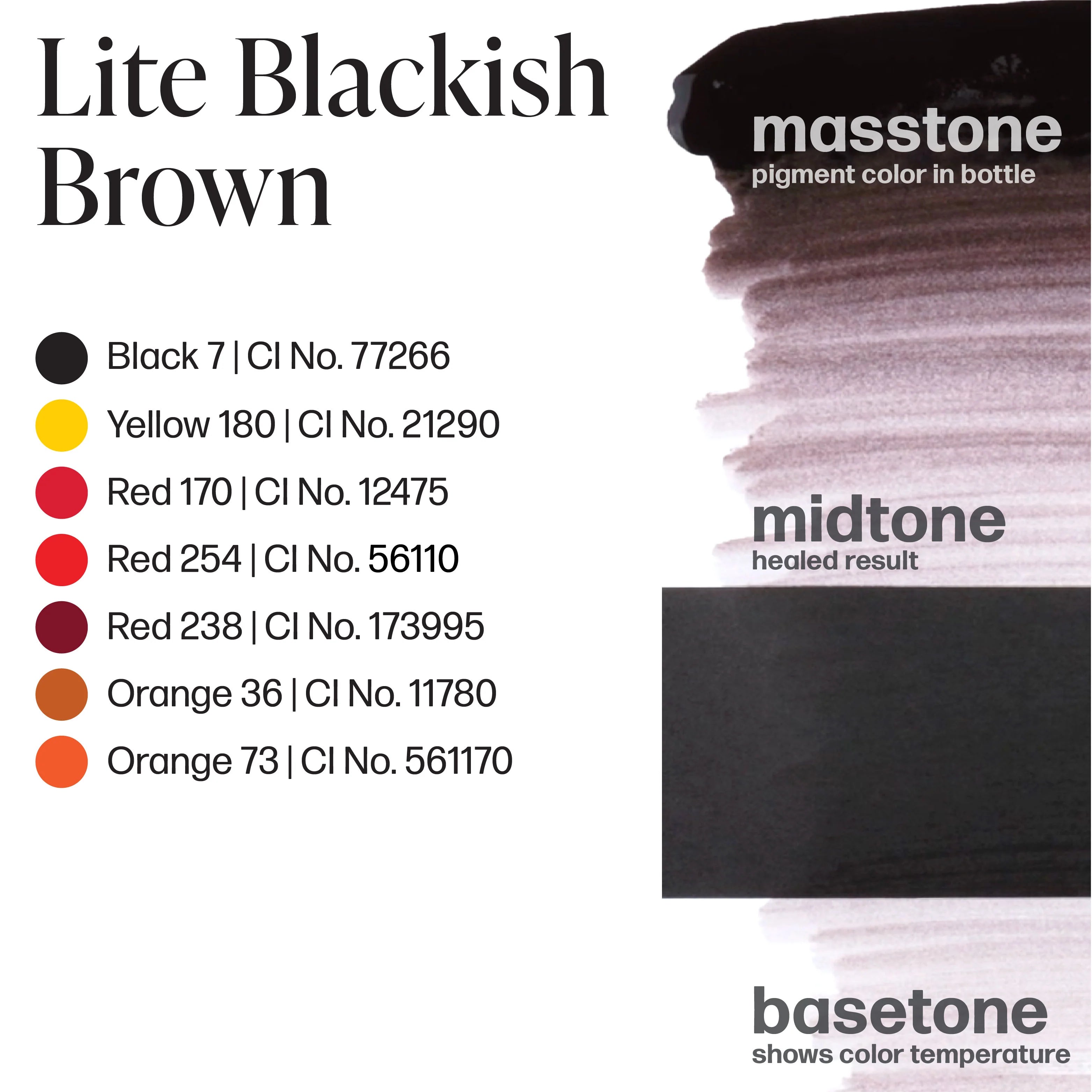 Eyebrow Pigment – Perma Blend LUXE Lite Blackish Brown 15ml | Permanent Makeup SPMU Brow Ink for Nano Brows, Microblading, Ombré Brows & Powder Brows | Professional PMU Pigment