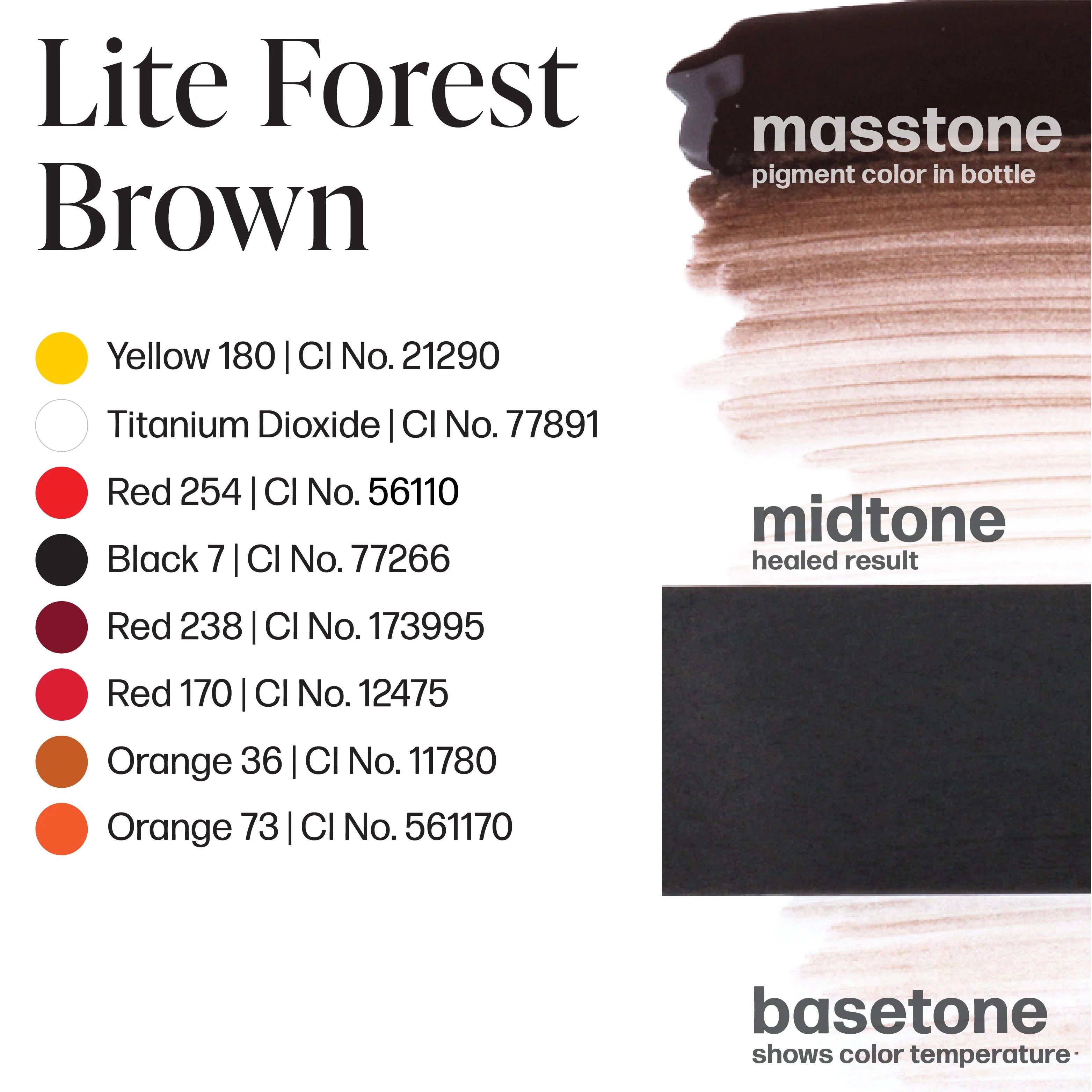 Eyebrow Pigment – Perma Blend LUXE Lite Forest Brown 15ml | Permanent Makeup SPMU Brow Ink for Nano Brows, Microblading, Ombré Brows & Powder Brows | Professional PMU Pigment
