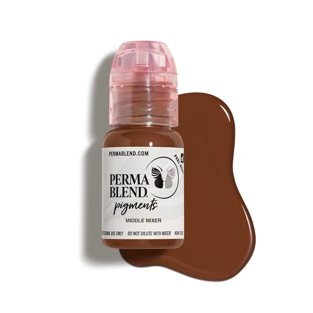 Areola Pigment – Perma Blend Middle Mixer (Mandy Sauler Areola) 15ml | Pigment Shades, Medical Tattoo Ink, SPMU Areola & Scar Correction Pigment