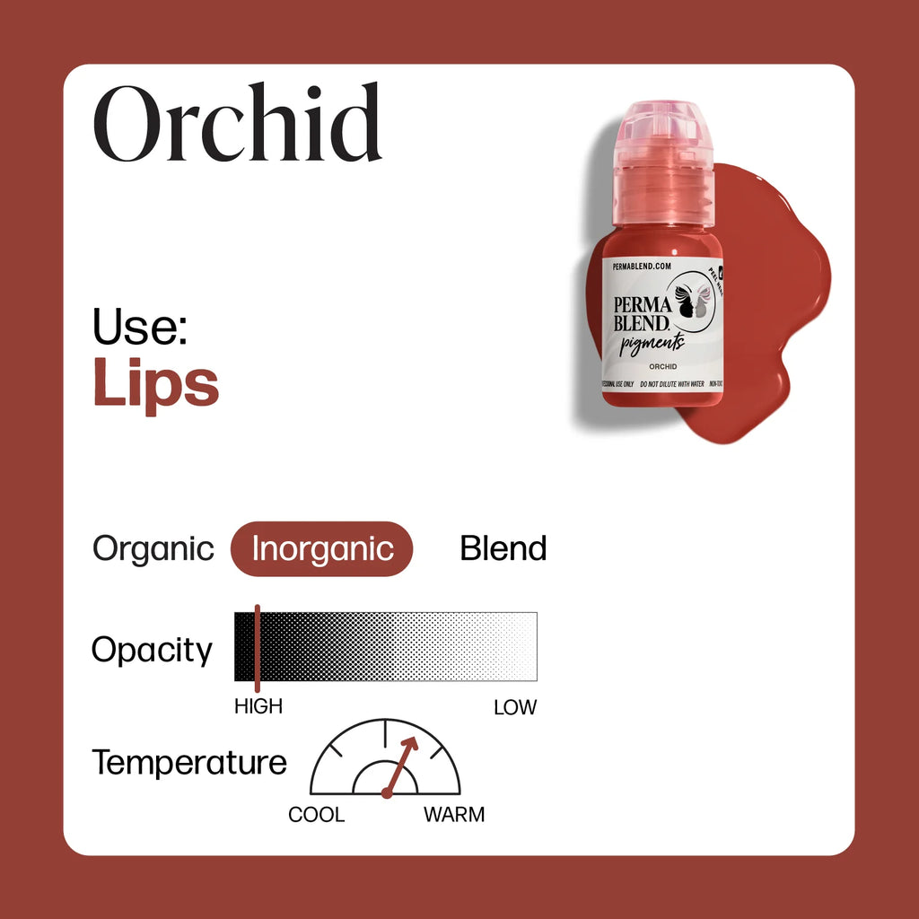 Lip Pigment – Perma Blend Lip Pigment Orchid 15ml | Lip Blush Pigment, Lip Tattoo Ink, SPMU Lip Color, Semi Permanent Makeup Lip Shade