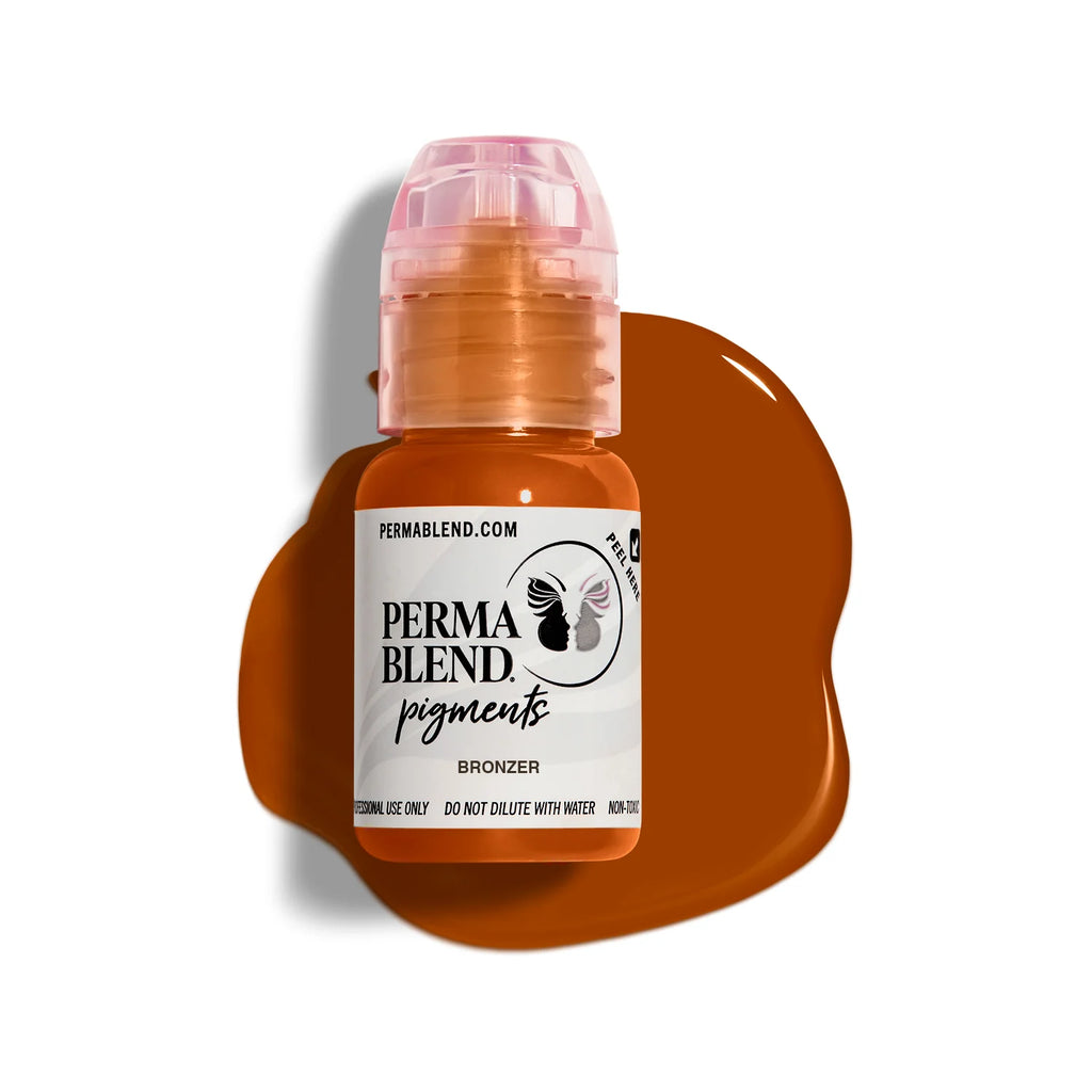 Eyebrow Pigment – Perma Blend Bronzer 15ml | Permanent Makeup SPMU Brow Ink for Nano Brows, Microblading, Ombré Brows & Powder Brows | Professional PMU Pigment