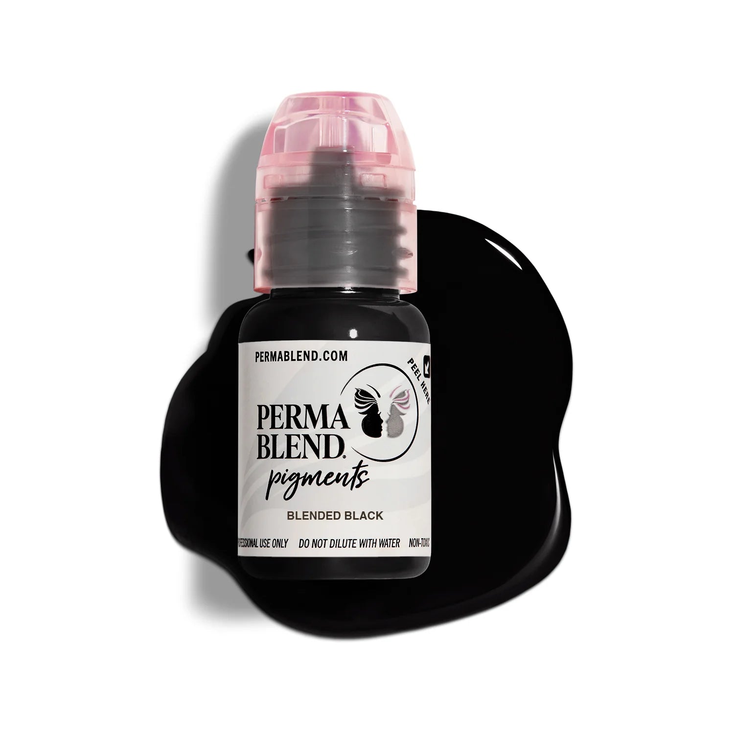 Eyebrow Pigment – Perma Blend Blended Black 15ml | Permanent Makeup SPMU Eyebrow Ink for Microblading, Ombré Brows & Powder Brows | Professional Brow Pigment