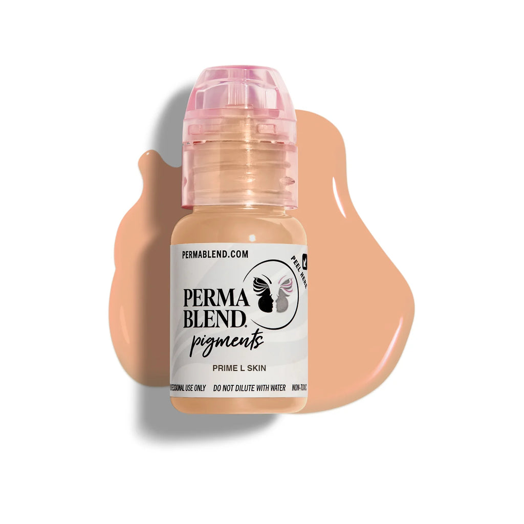 Areola & Scar Pigment – Perma Blend Prime L Skin (Mandy Sauler Areola) 15ml | Medical Tattoo Ink for Areola Restoration, Scar Camouflage, Micropigmentation, PMU & Semi Permanent Makeup Pigment