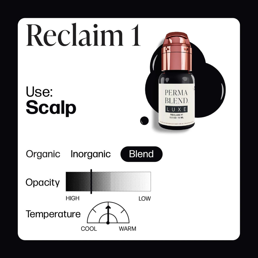 Scalp Pigment – Perma Blend Scalp Ink 15ml | Professional SMP & PMU Scalp Tattoo Pigment for Hairline Restoration, Hair Density Enhancement & Cosmetic Tattoo Ink