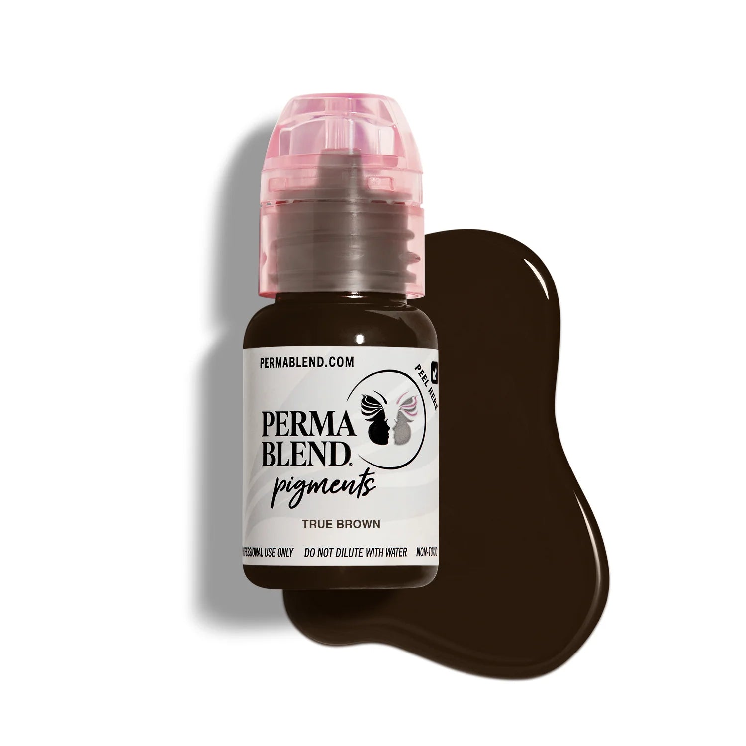 Eyebrow Pigment – Perma Blend True Brown 15ml | Permanent Makeup SPMU Eyebrow Ink for Microblading, Ombré Brows & Powder Brows | Professional Brown Brow Pigment