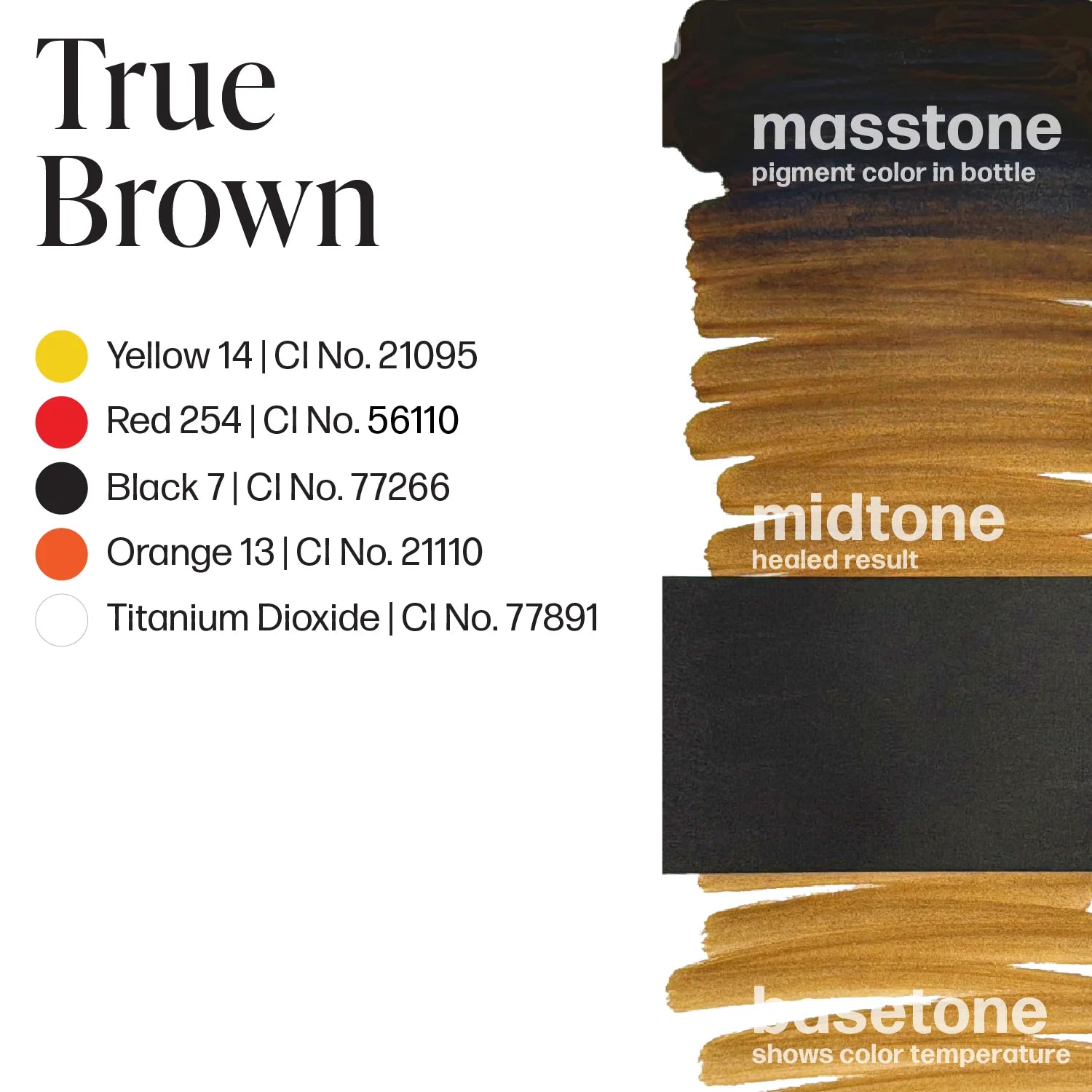 Eyebrow Pigment – Perma Blend True Brown 15ml | Permanent Makeup SPMU Eyebrow Ink for Microblading, Ombré Brows & Powder Brows | Professional Brown Brow Pigment