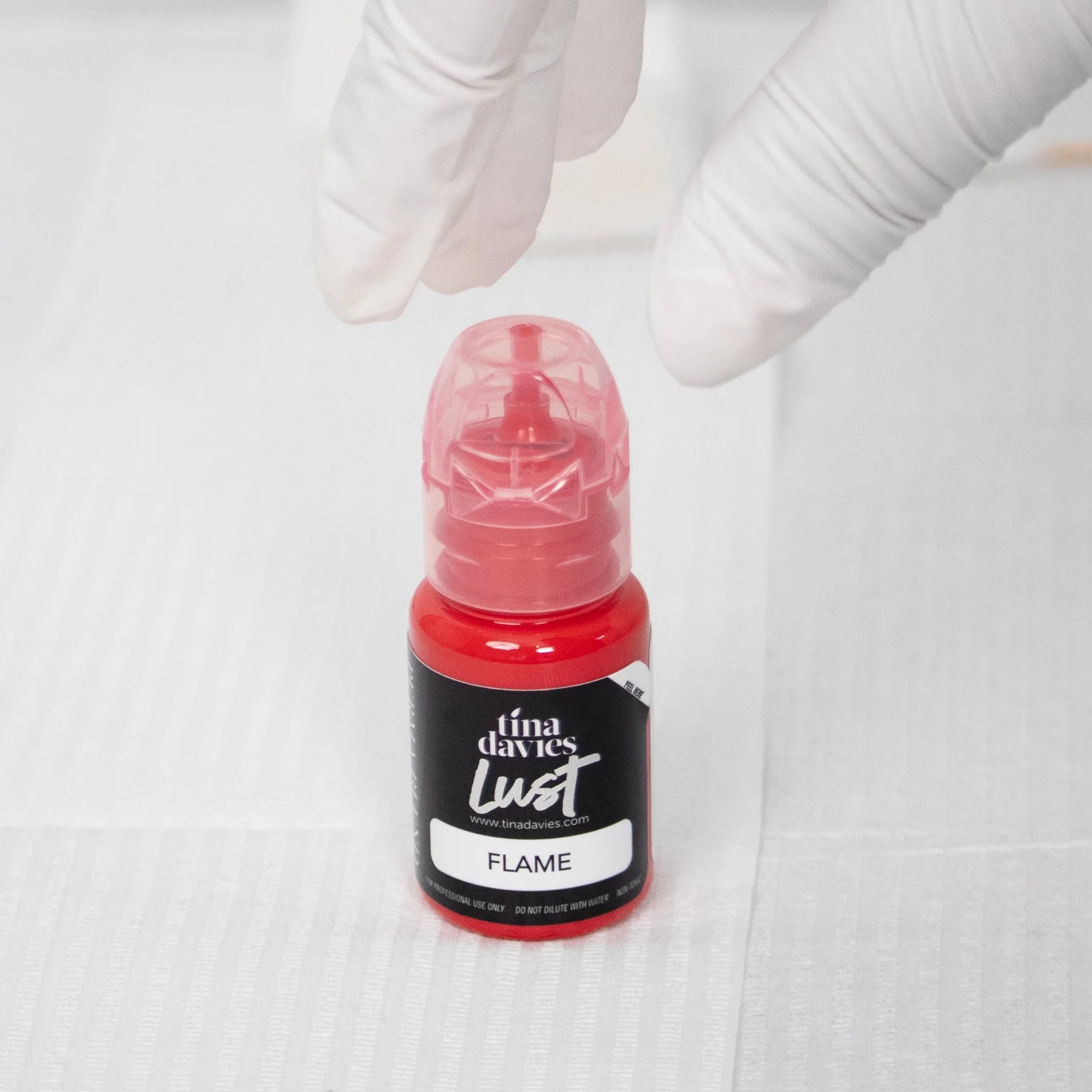 Lip Pigments - Lust Lip Pigments Flame 15ml – Tina Davies x Perma Blend | Warm Orange-Red PMU Lip Blush Pigment for Lip Neutralization & Lip Tattoo Ink