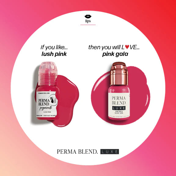 Lip Pigment – Perma Blend LUXE Lip Pigment Pink Gala 15ml | Lip Blush Pigment, Lip Tattoo Ink, SPMU Lip Color, Semi Permanent Makeup Lip Shade