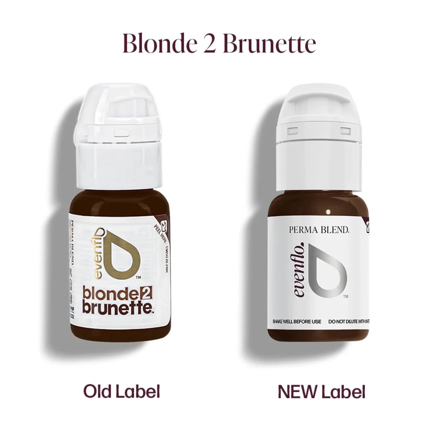 Eyebrow Pigments – Bronzed Brown 15ml Evenflo Colours | Blonde 2 Brunette Singles | Perma Blend Luxe Brow Pigments | Professional Permanent Makeup Brow Ink for Microblading, Ombré Brows & Powder Brows