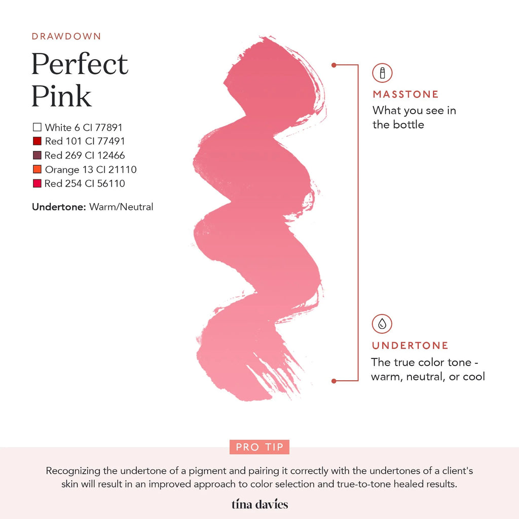 Lip Pigments - Lust Lip Pigments Perfect Pink 15ml – Tina Davies x Perma Blend | Warm Orange-Red PMU Lip Blush Pigment for Lip Neutralization & Lip Tattoo Ink