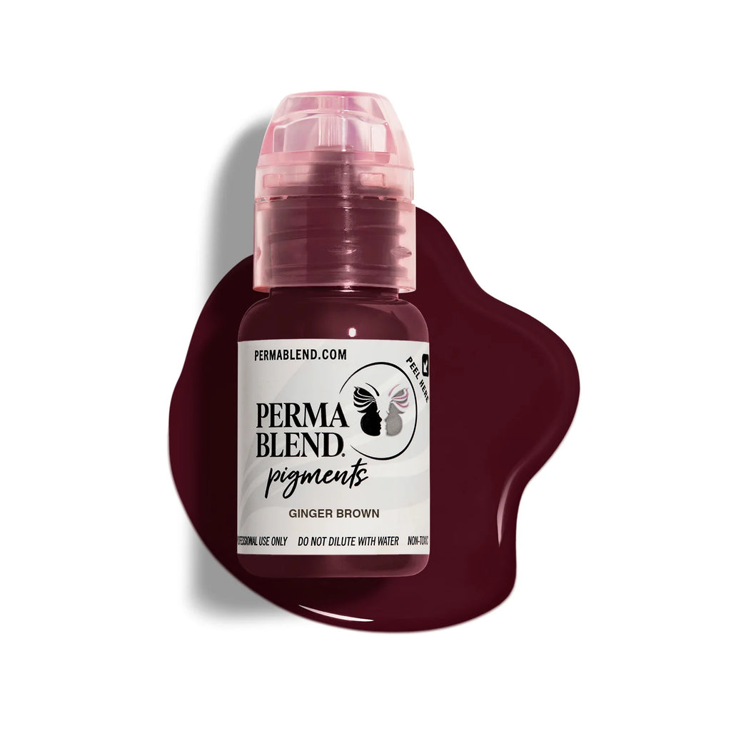 Eyebrow Pigment – Perma Blend Ginger Brown 15ml | Professional PMU Brow Tattoo Ink for Microblading, Nano Brows, Brow Shading & SPMU Applications