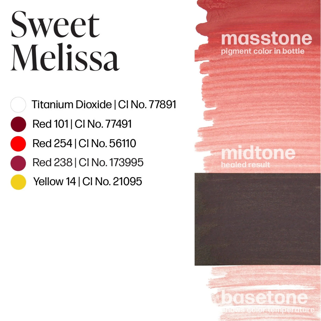 Lip Pigments – Perma Blend Lip Pigment Sweet Melissa 15ml | Perma Blend Professional PMU Lip Blush Pigment for Lip Neutralization, Lip Correction, Lip Tattoo & Semi Permanent Makeup Ink