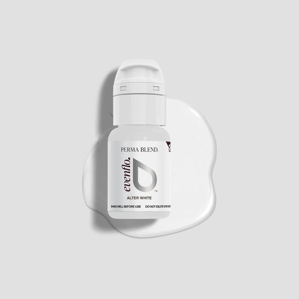 Eyebrow Pigment - Alter White 15ml – Evenflo Colours Permanent Makeup Brow Ink for Microblading, Ombré Brows, Powder Brows | Professional SPMU Eyebrow Pigment for Long-Lasting Natural Brown Results