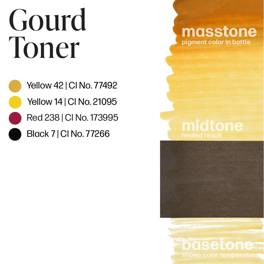 Brow Pigment Toner – Gourd Toner 15ml - Perma Blend | Permanent Makeup SPMU Eyebrow Ink for Microblading, Ombré Brows & Powder Brows | Cool Brown Professional Pigment