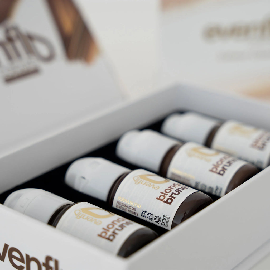 Eyebrow Pigments Set – Evenflo Colours 4x15ml | Blonde 2 Brunette Singles | Perma Blend Luxe Brow Pigments | Professional Permanent Makeup Brow Ink for Microblading, Ombré Brows & Powder Brows Kit