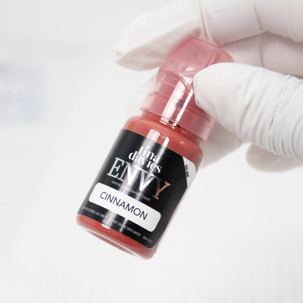Lip Pigments – Envy Lip Pigments Cinnamon 15ml | Tina Davies x Perma Blend Luxe Professional PMU Lip Blush Pigment for Lip Neutralization, Lip Correction & Lip Tattoo Ink