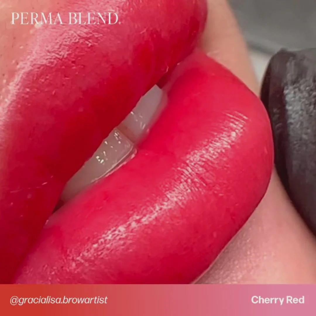 Lip Pigment - Perma Blend LUXE Lip Pigment Cherry Red 15ml | Lip Blush Pigment, Lip Tattoo Ink, SPMU Lip Color, Semi Permanent Makeup Lip Shade