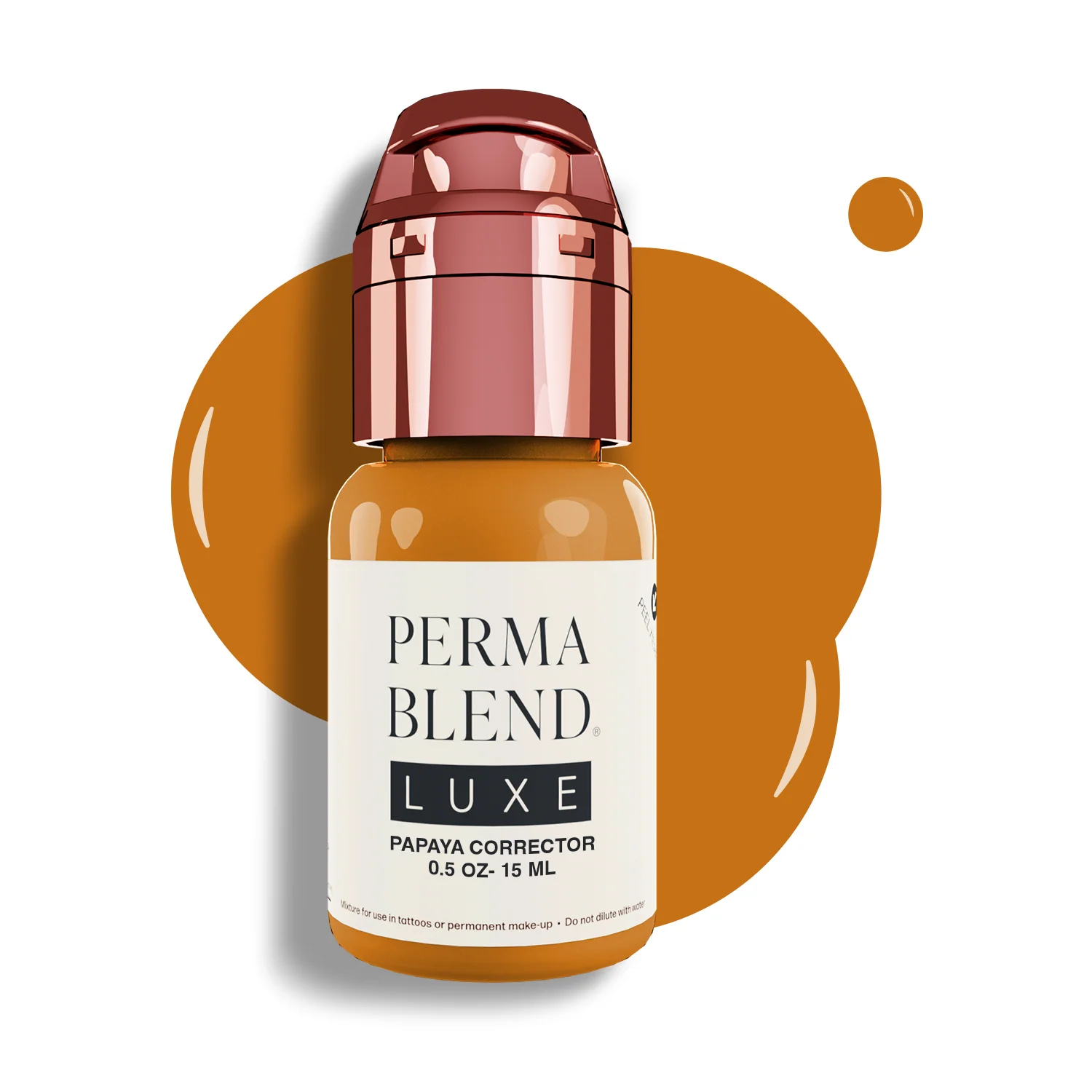 Pigment Corrector – Perma Blend LUXE Papaya Corrector | PMU Brow Color Corrector for Microblading & Ombre Brows | Eyebrow Neutralization Pigment for Professional Tattoo Correction