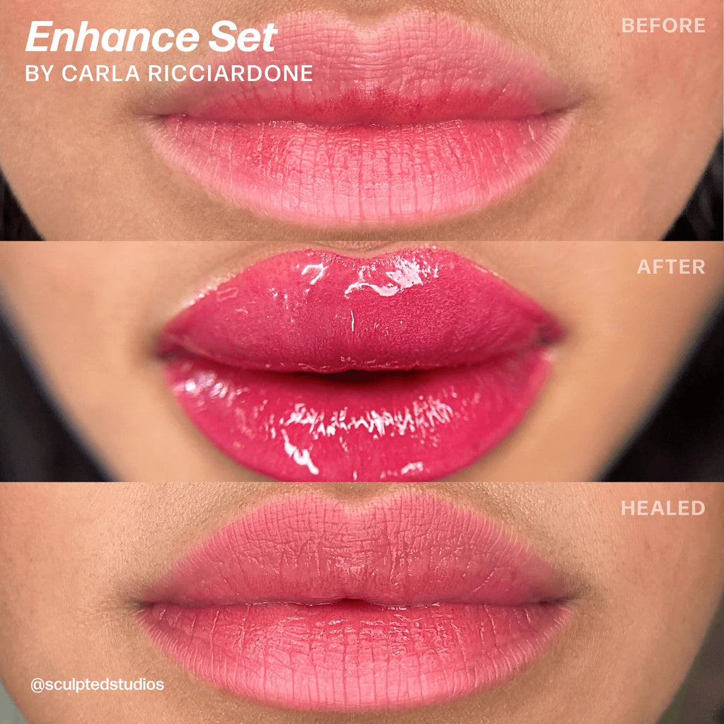 Lip Pigment Set – Perma Blend LUXE Enhance Set 8x15ml by Sculpted (Carla Ricciardone Enhance) | Lip Blush Pigment Set, Lip Tattoo Ink, SPMU Lip Color, Semi Permanent Makeup Lip Shades