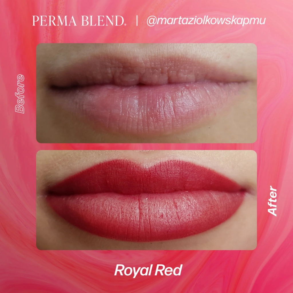 Lip Pigments – Perma Blend Lip Pigment Royal Red 15ml | Perma Blend Professional PMU Lip Blush Pigment for Lip Neutralization, Lip Correction, Lip Tattoo & Semi Permanent Makeup Ink