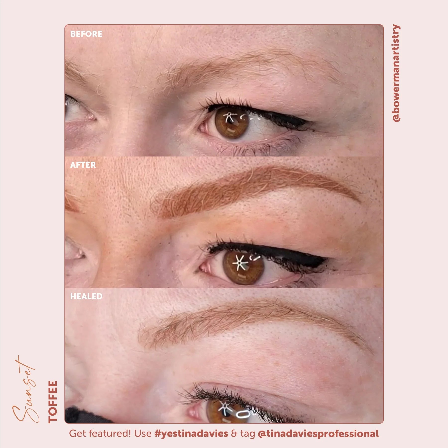 Eyebrow Pigment – Toffee 15ml Sunset Brow Pigments - Perma Blend | Permanent Makeup SPMU Eyebrow Ink for Microblading, Ombré Brows & Powder Brows | Cool Brown Professional Pigment